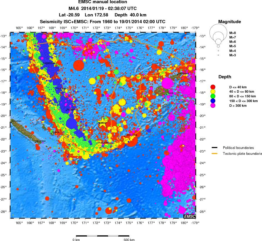 wide historical seismicity