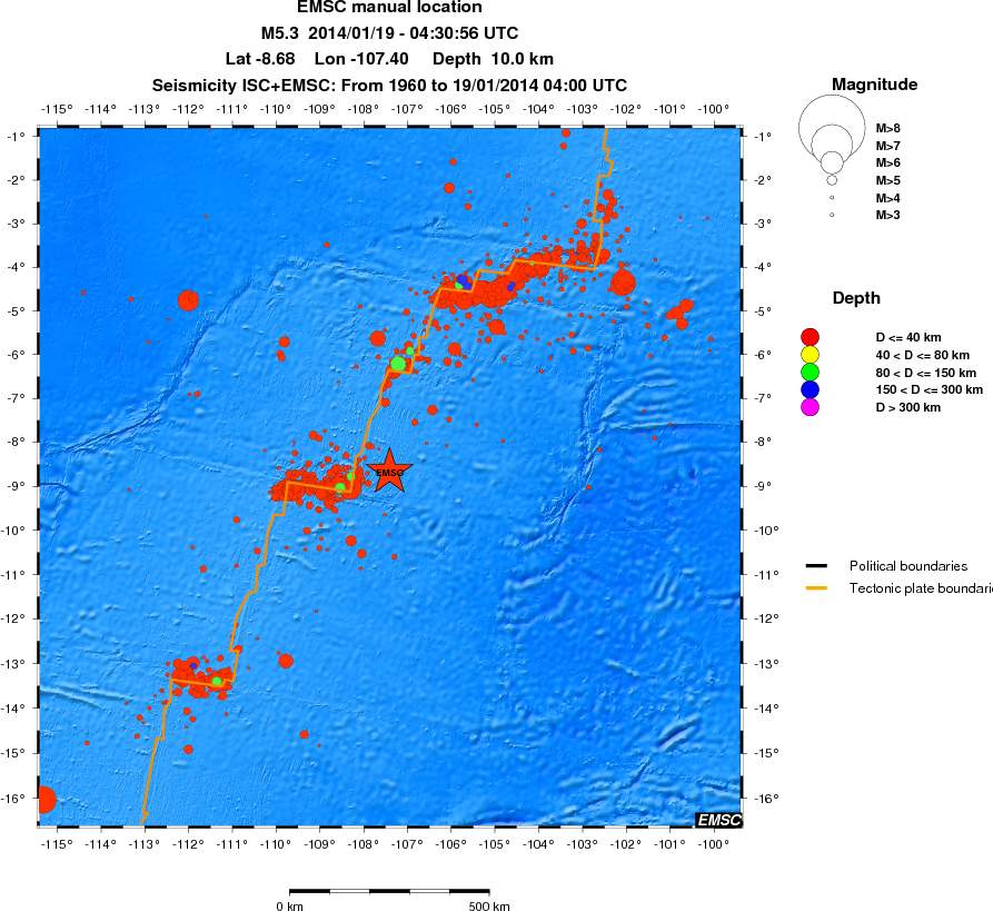 wide historical seismicity