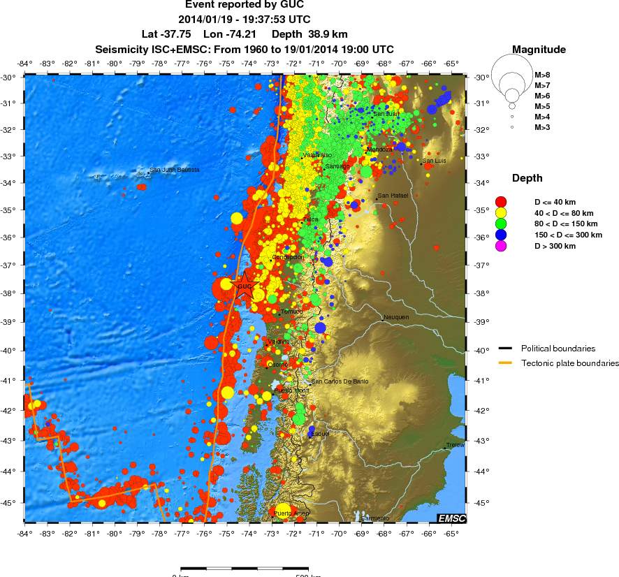 wide historical seismicity