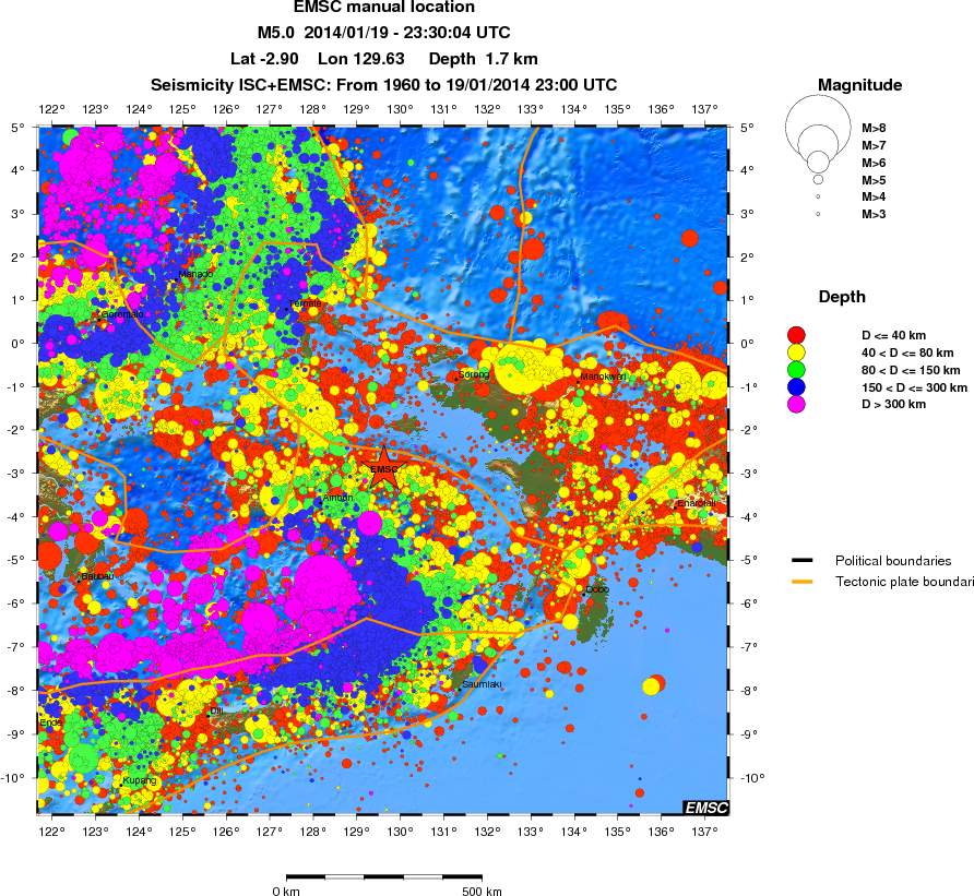 wide historical seismicity