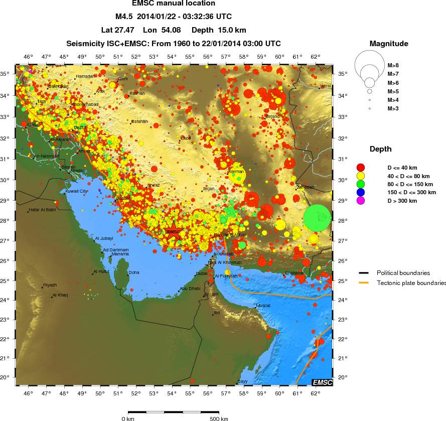wide historical seismicity