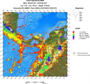 wide historical seismicity