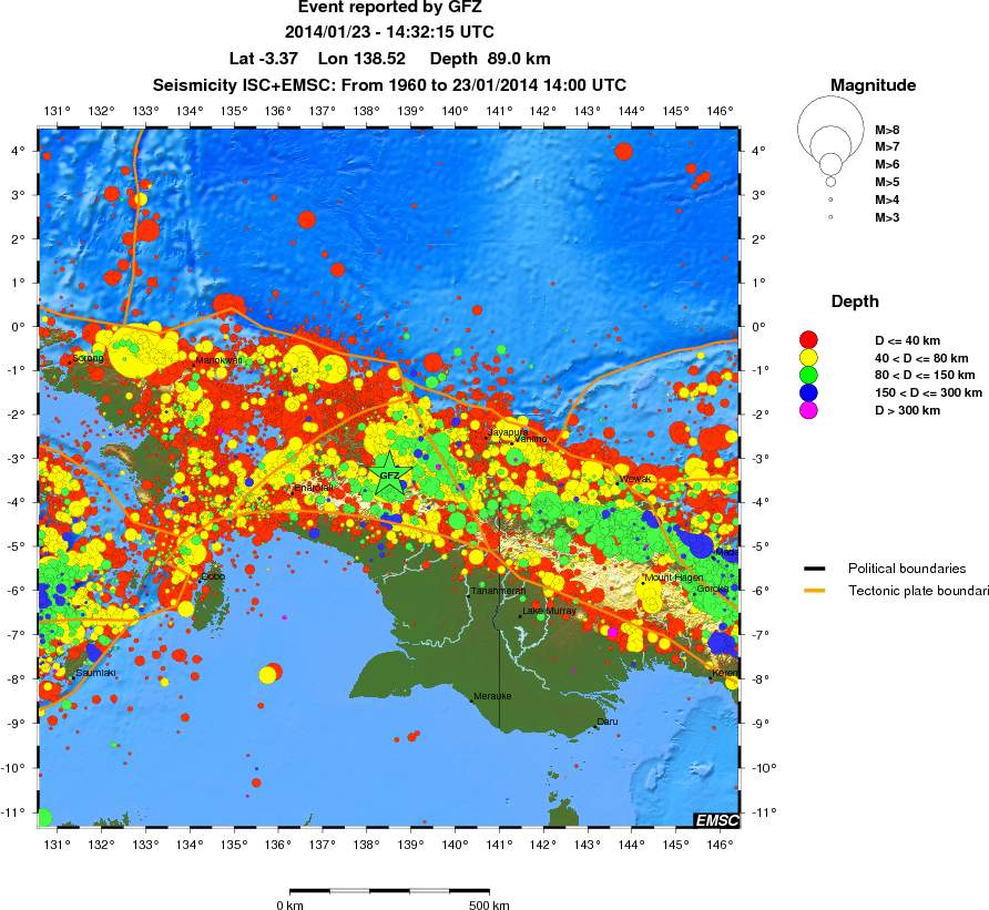 wide historical seismicity