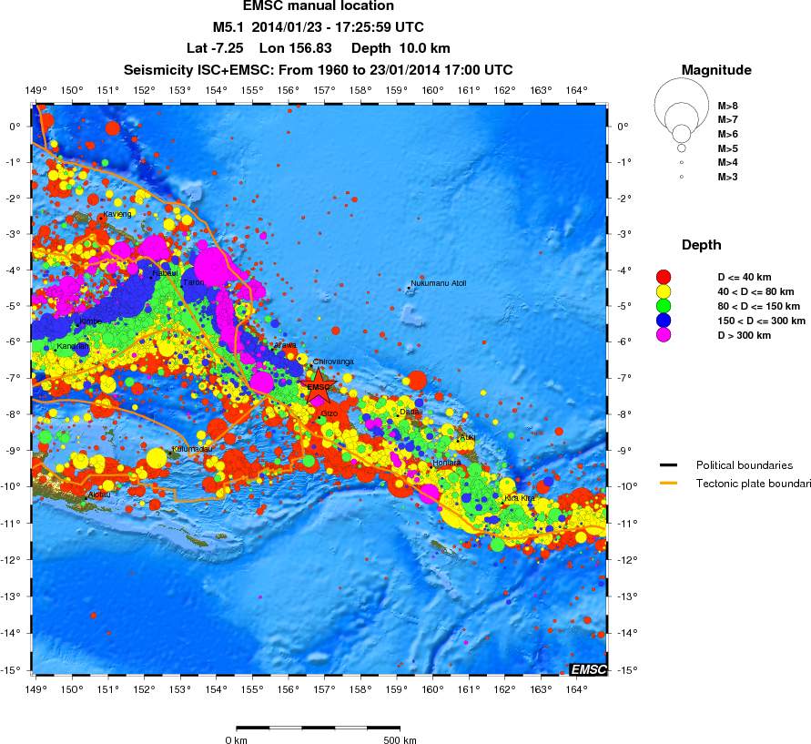 wide historical seismicity