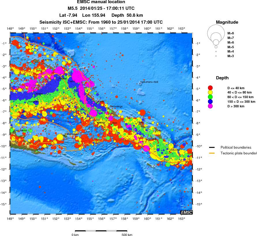 wide historical seismicity