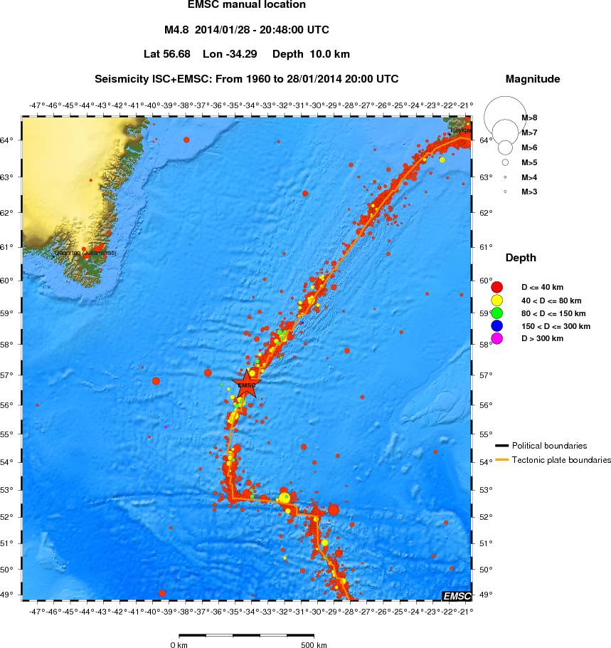wide historical seismicity