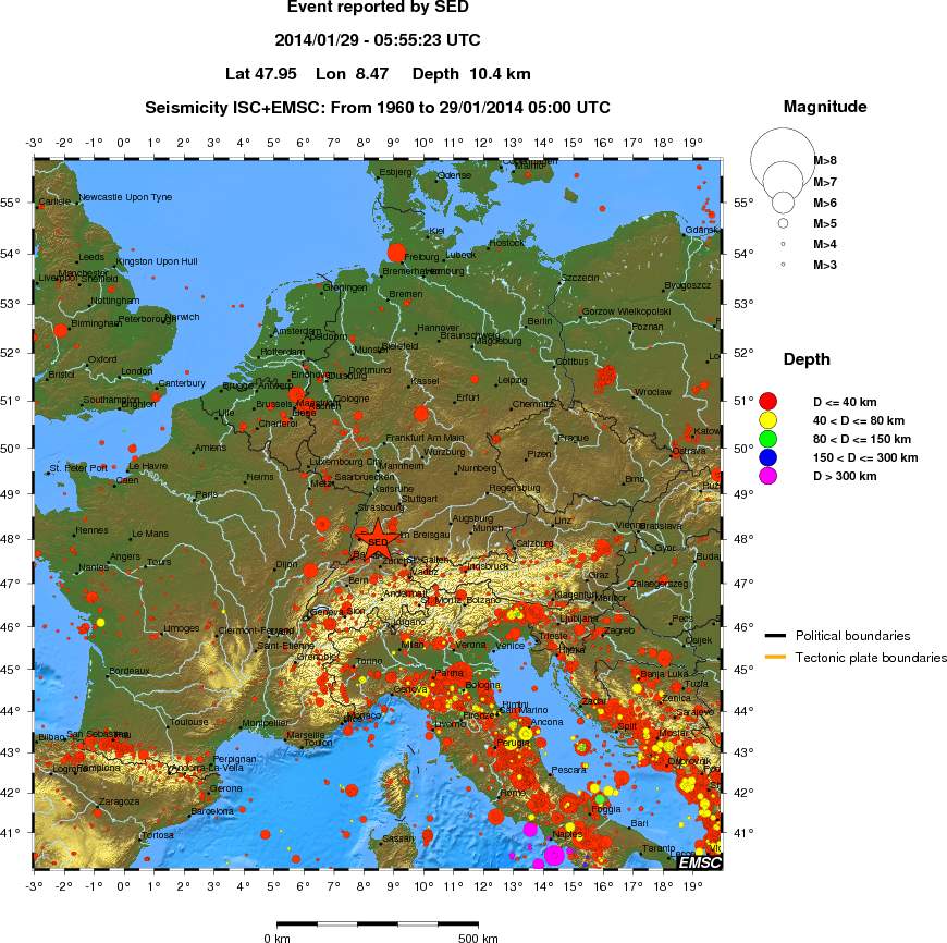 wide historical seismicity