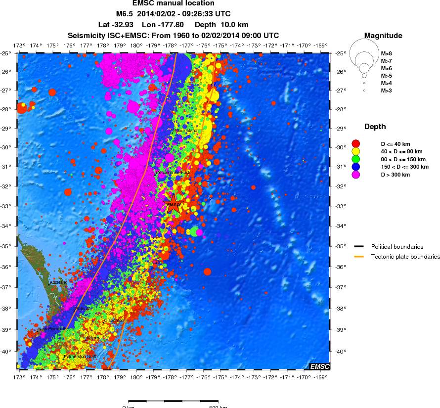 wide historical seismicity