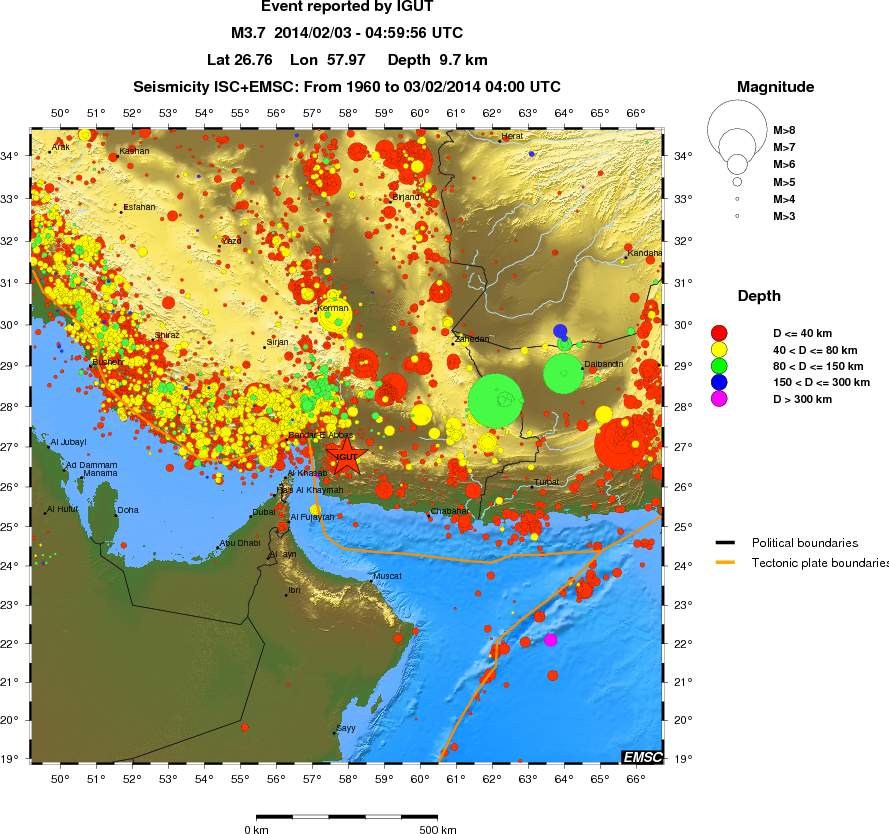 wide historical seismicity