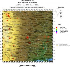 wide historical seismicity