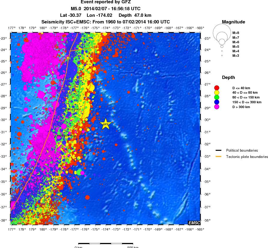 wide historical seismicity
