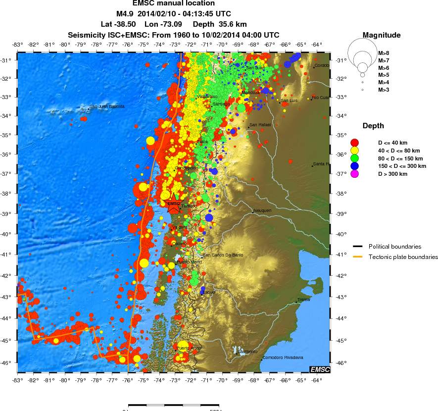 wide historical seismicity