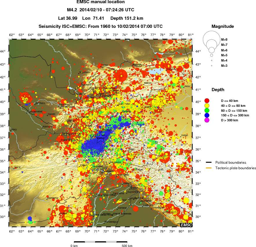 wide historical seismicity