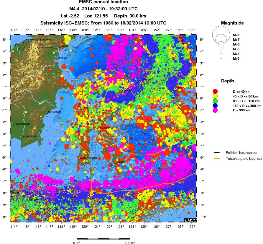 wide historical seismicity