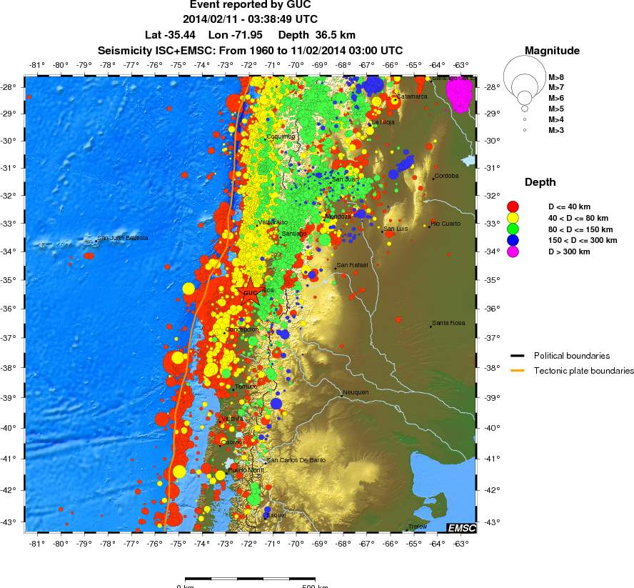 wide historical seismicity