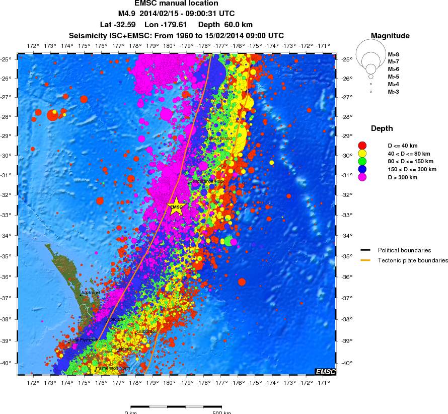wide historical seismicity