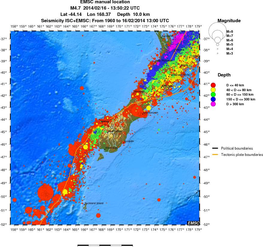wide historical seismicity