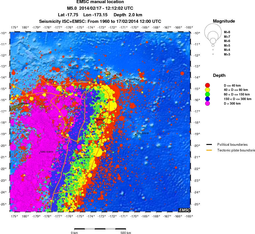 wide historical seismicity