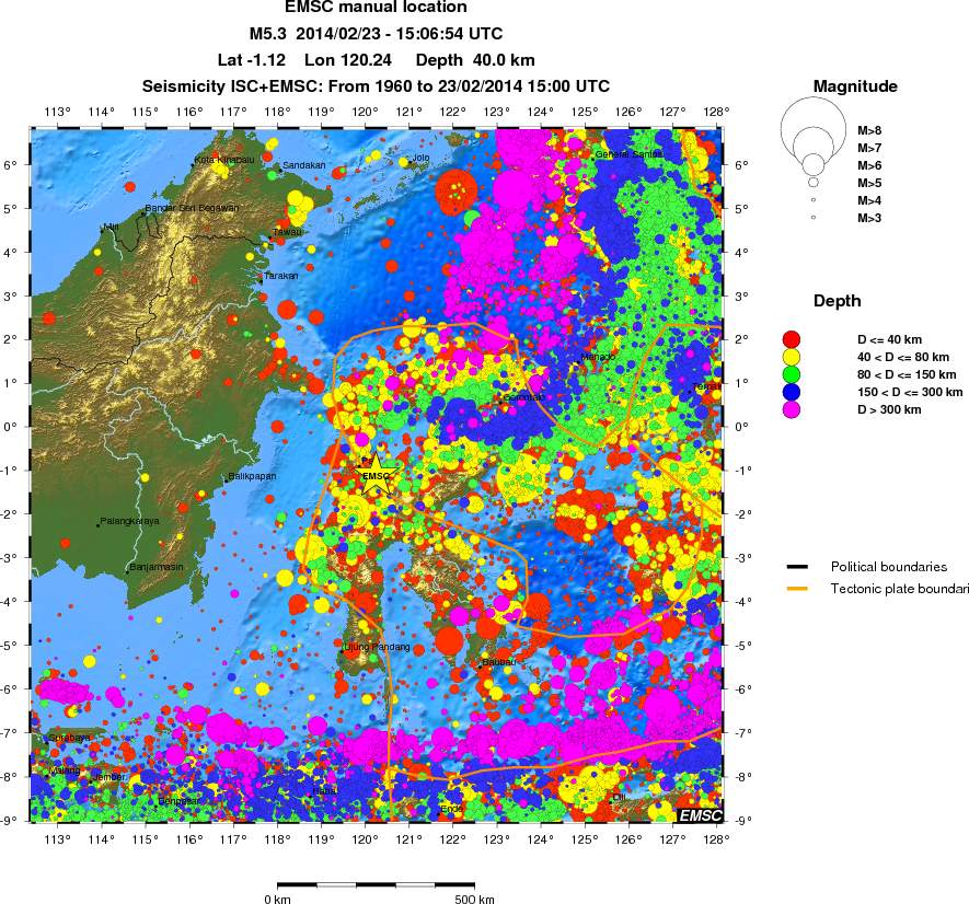 wide historical seismicity