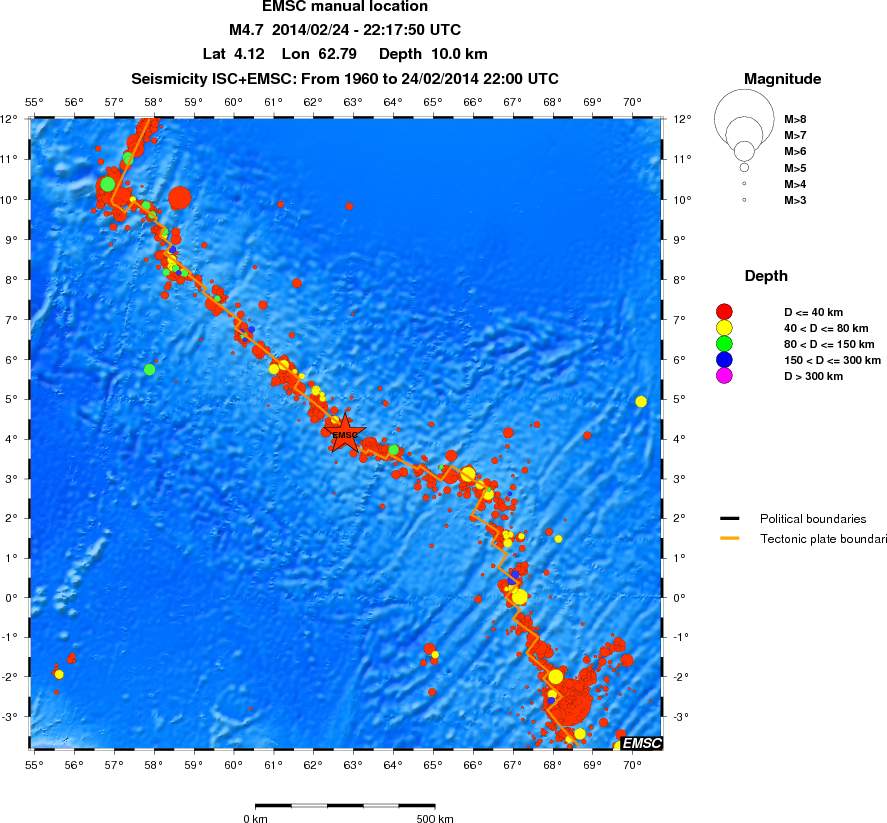 wide historical seismicity