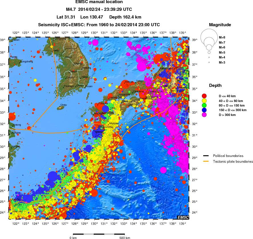 wide historical seismicity