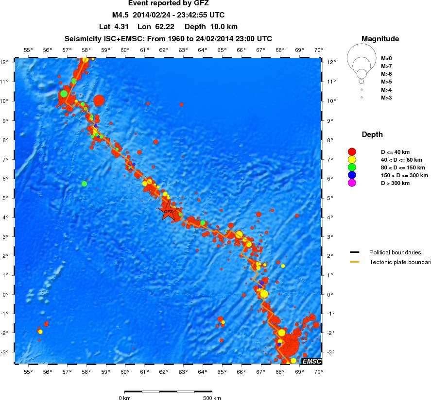 wide historical seismicity