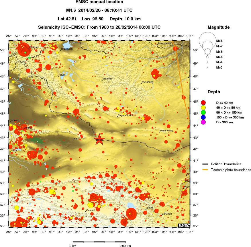 wide historical seismicity