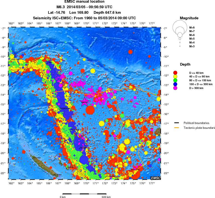 wide historical seismicity