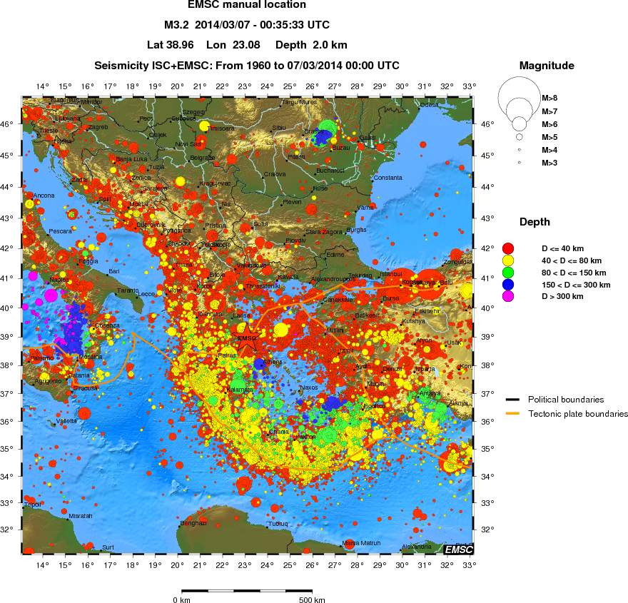 wide historical seismicity