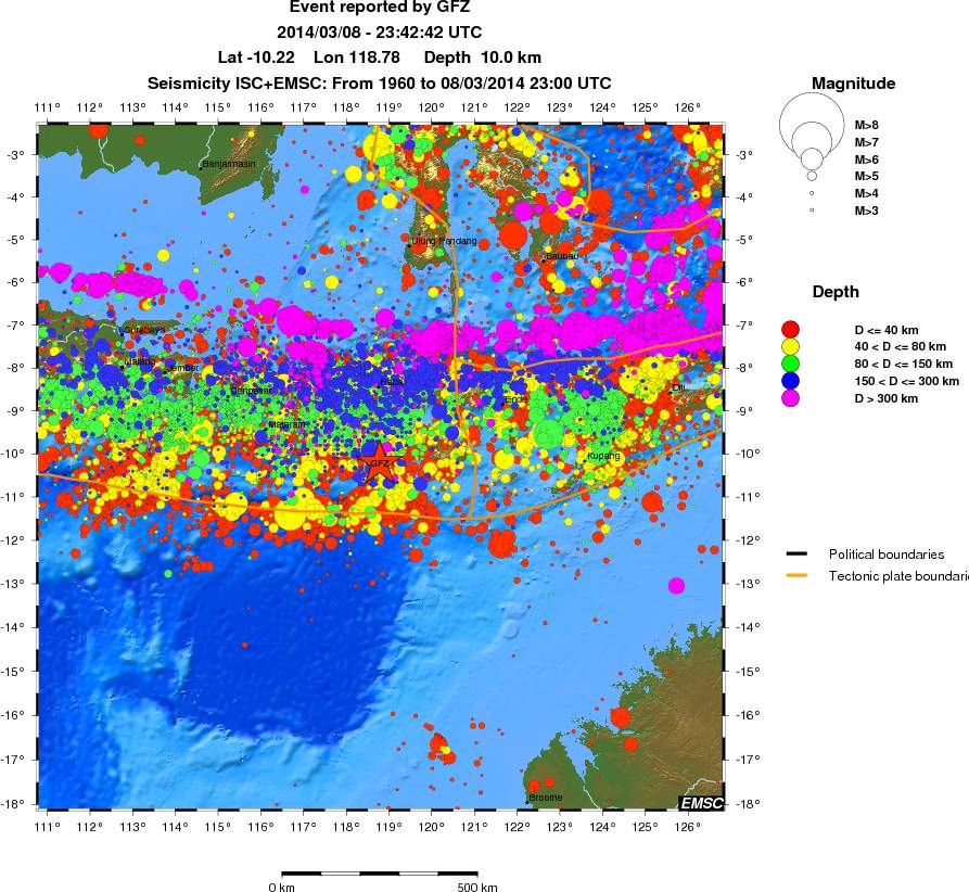 wide historical seismicity