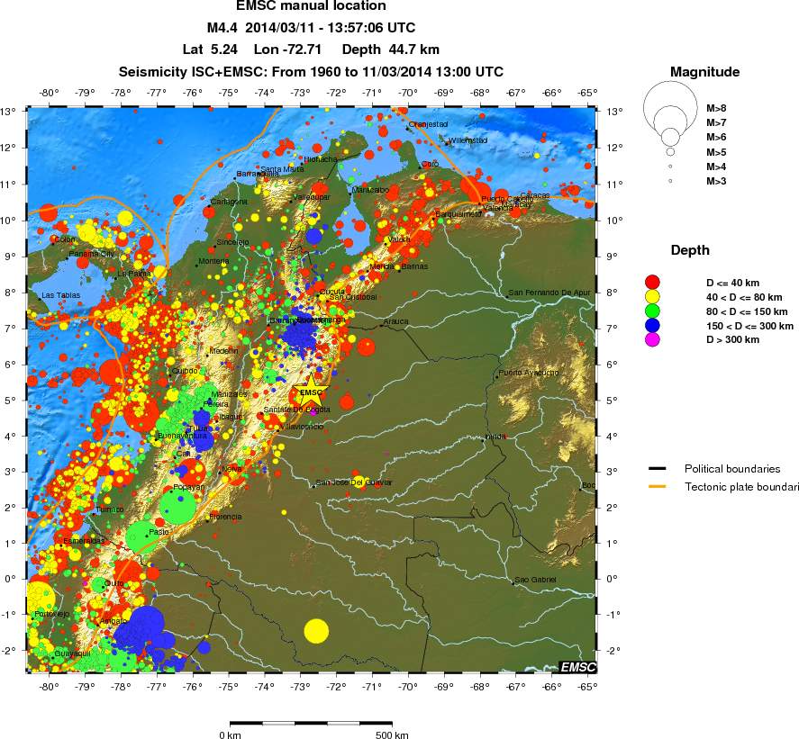 wide historical seismicity