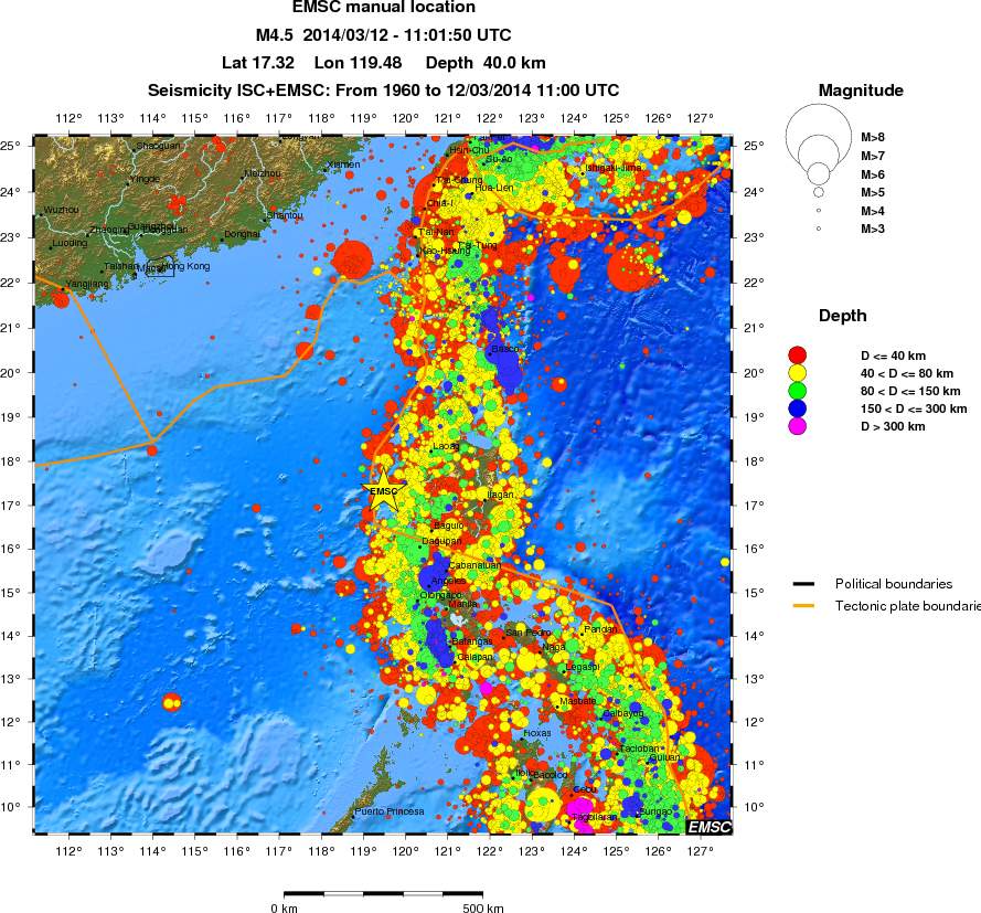 wide historical seismicity