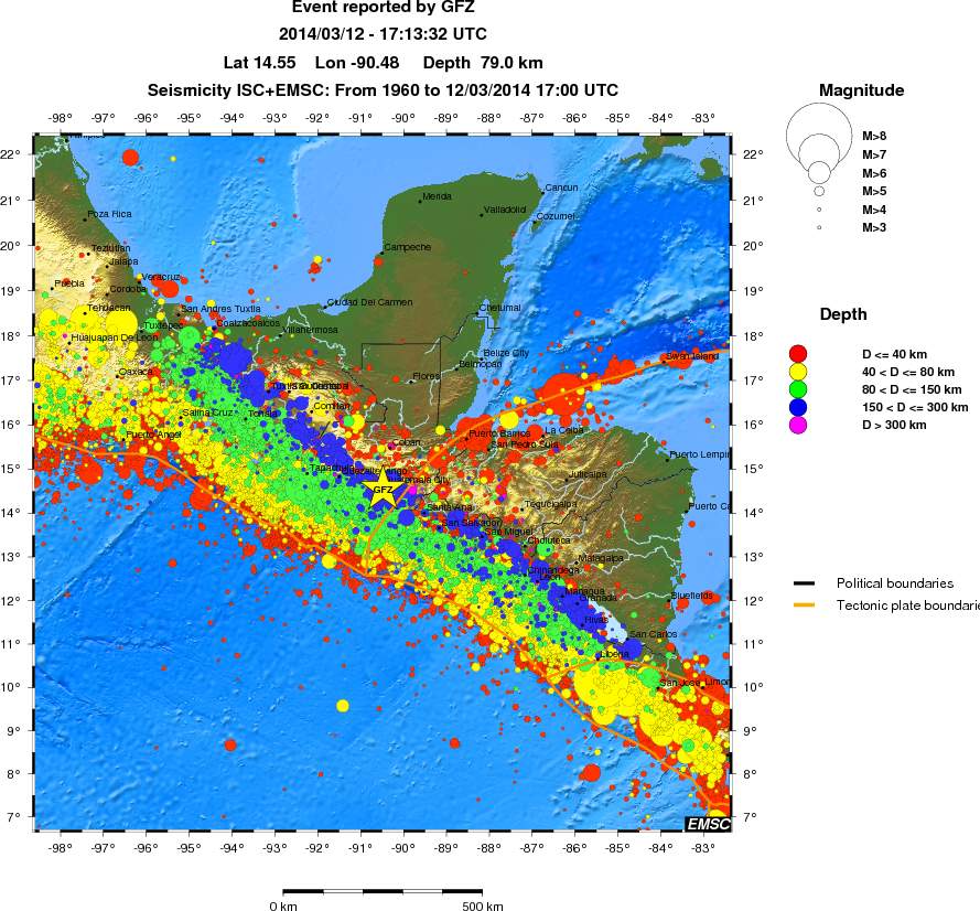 wide historical seismicity