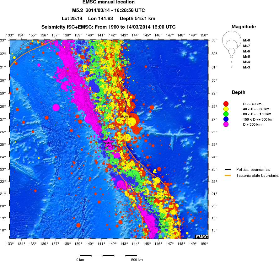 wide historical seismicity