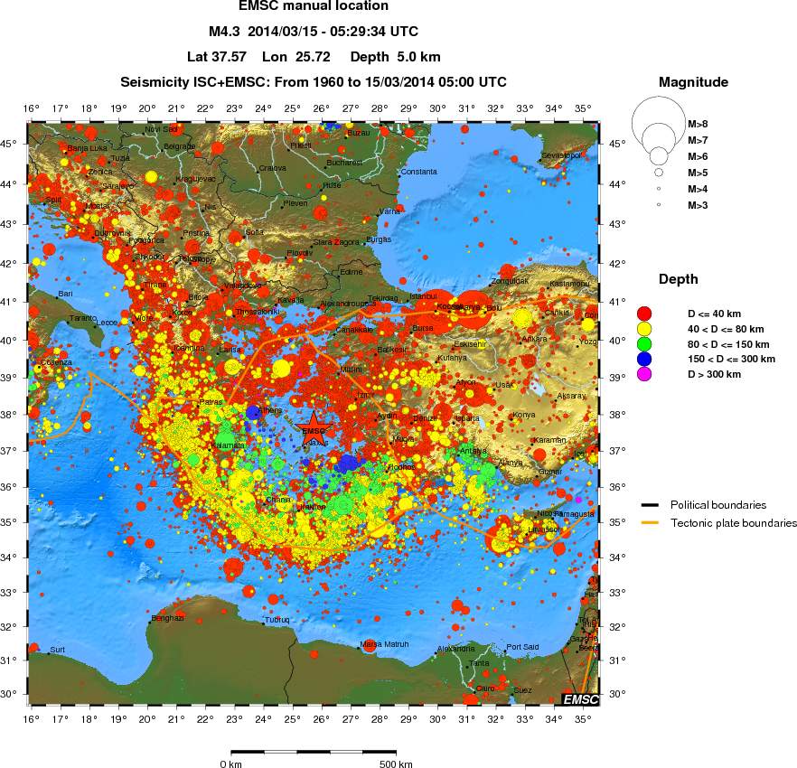 wide historical seismicity