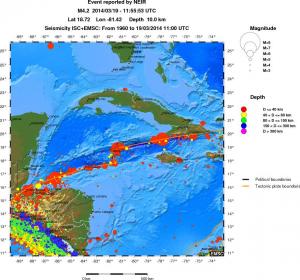wide historical seismicity