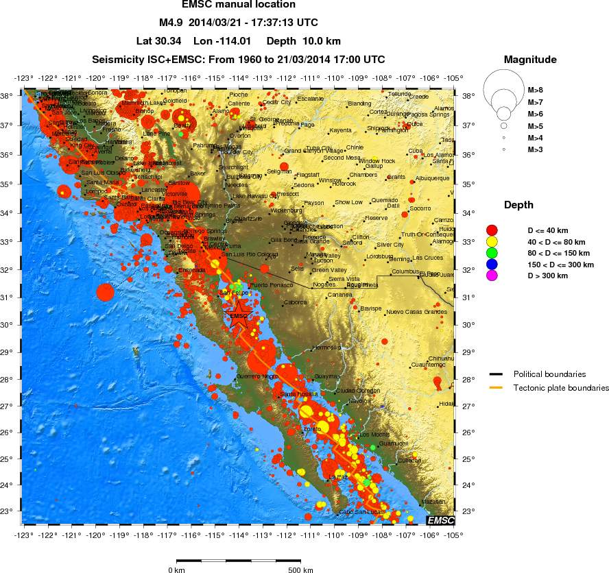 wide historical seismicity