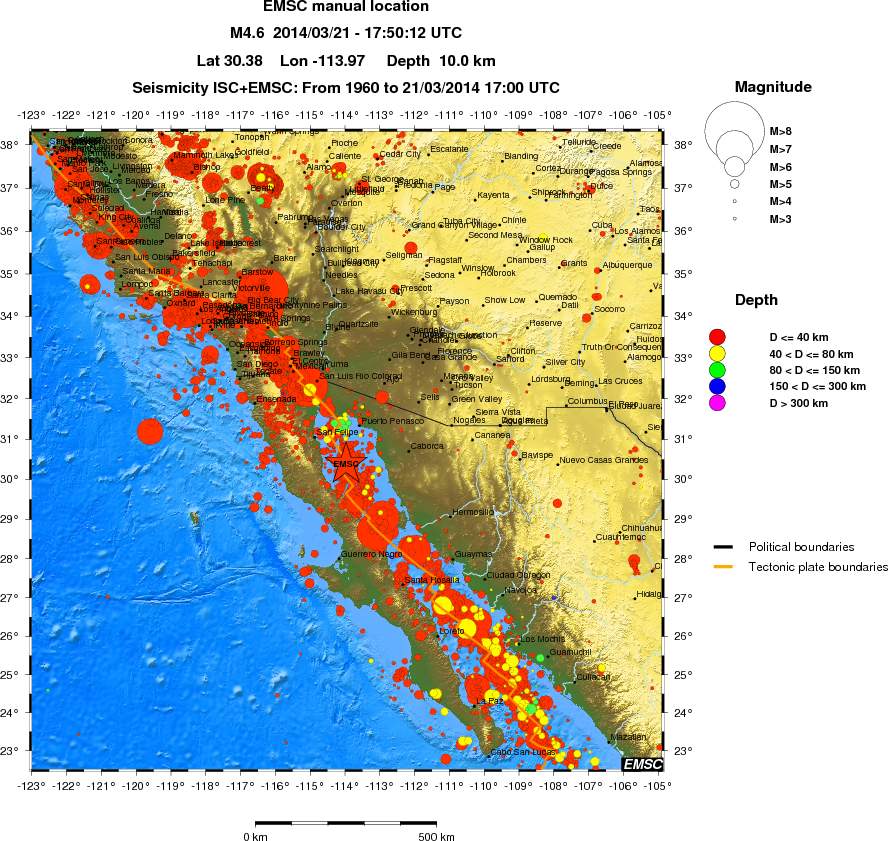 wide historical seismicity