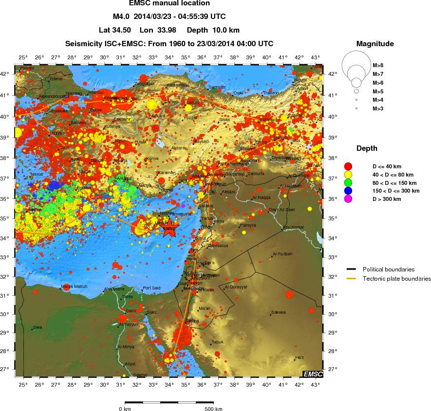 wide historical seismicity