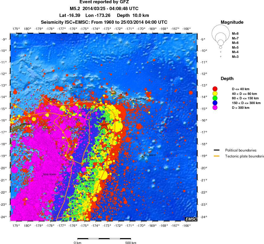 wide historical seismicity