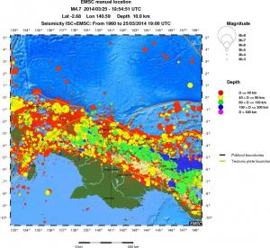 wide historical seismicity
