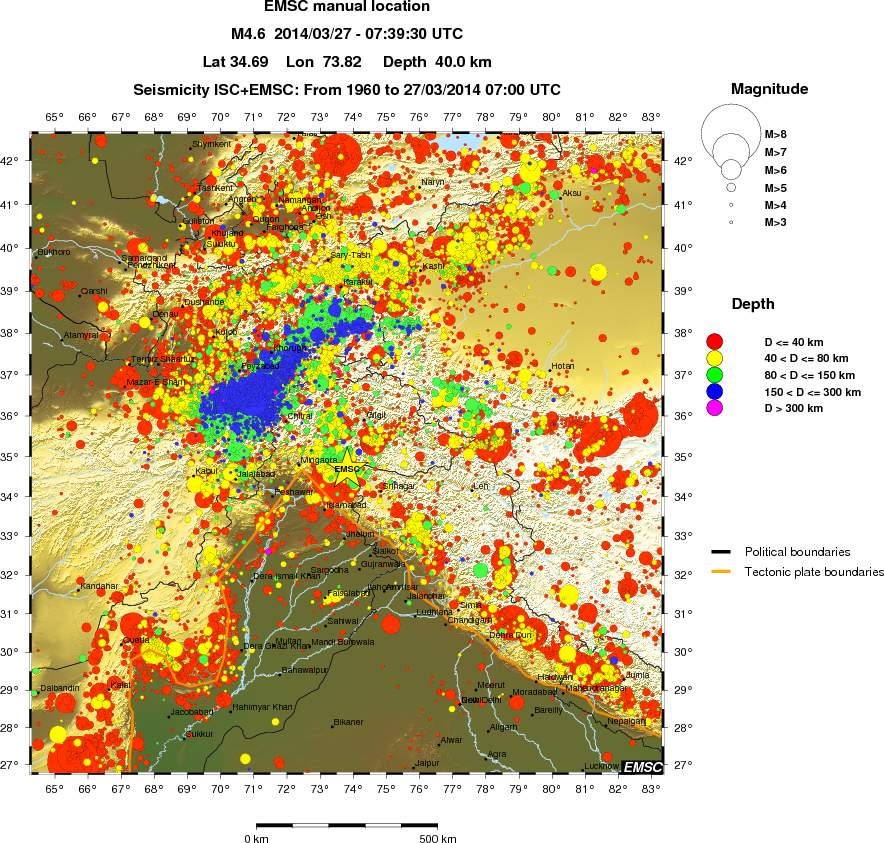 wide historical seismicity