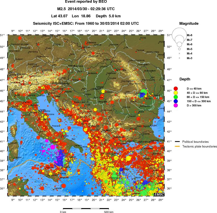 wide historical seismicity