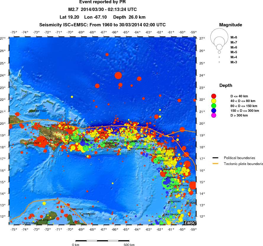 wide historical seismicity