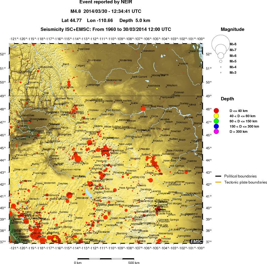 wide historical seismicity