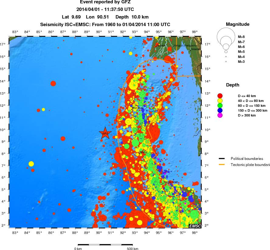wide historical seismicity