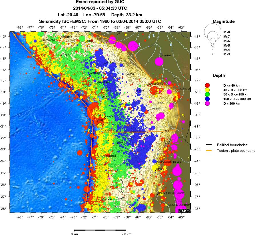 wide historical seismicity
