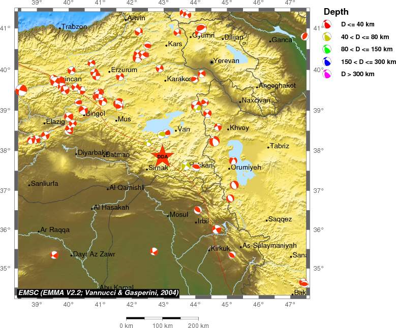Regional moment Tensor
