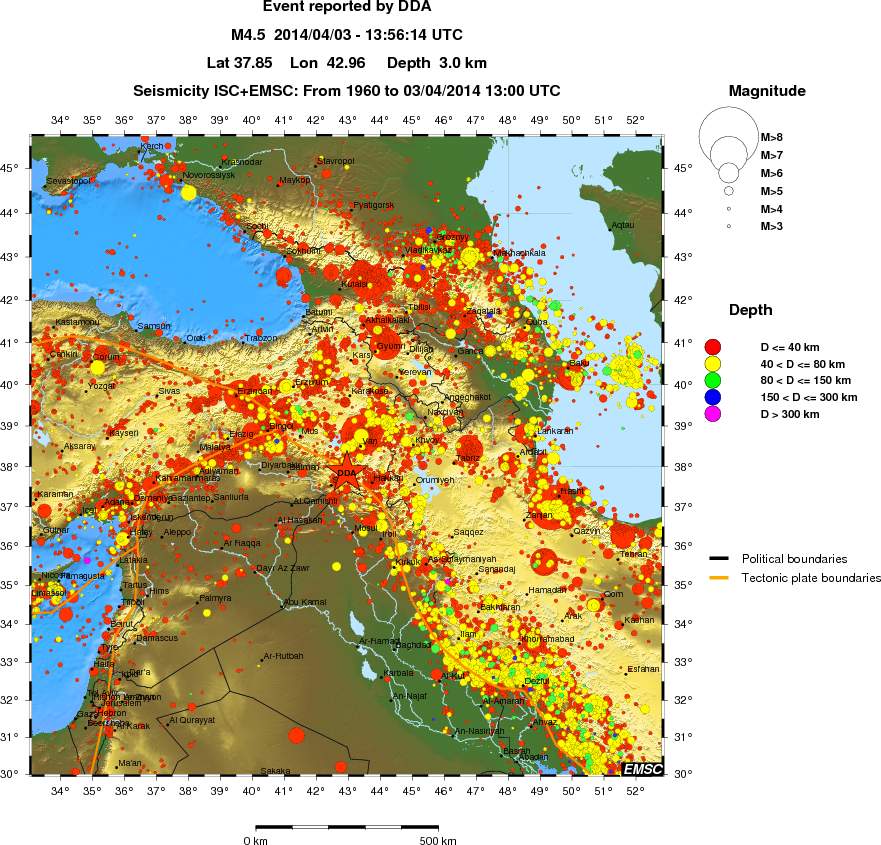 wide historical seismicity