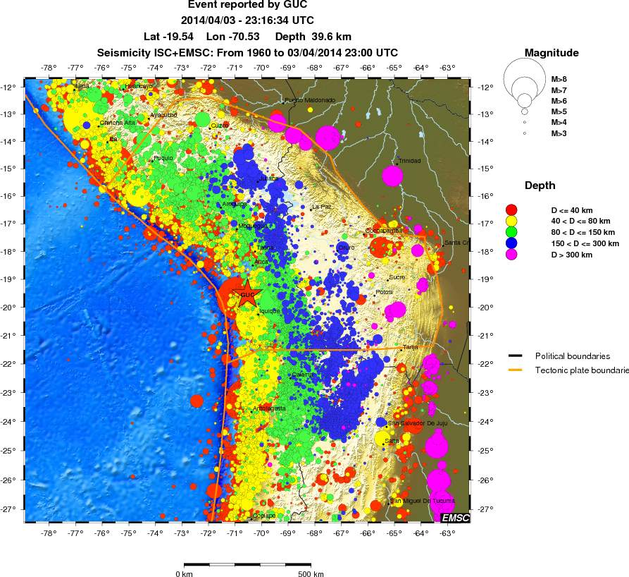 wide historical seismicity